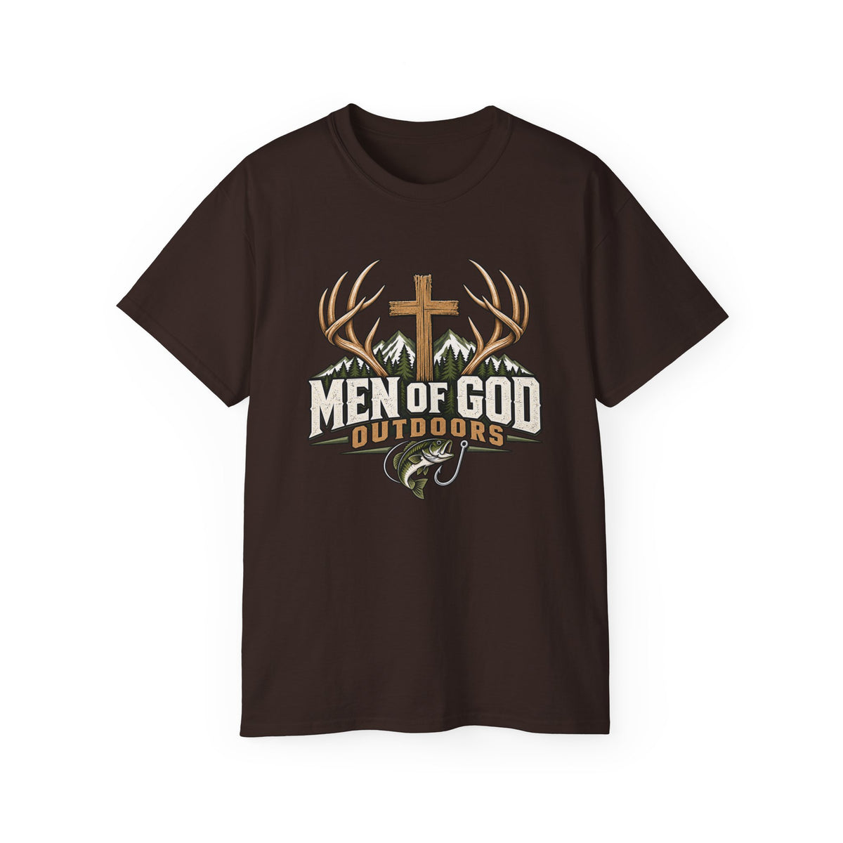 Men of God Outdoors Cross & Outdoors T-Shirt