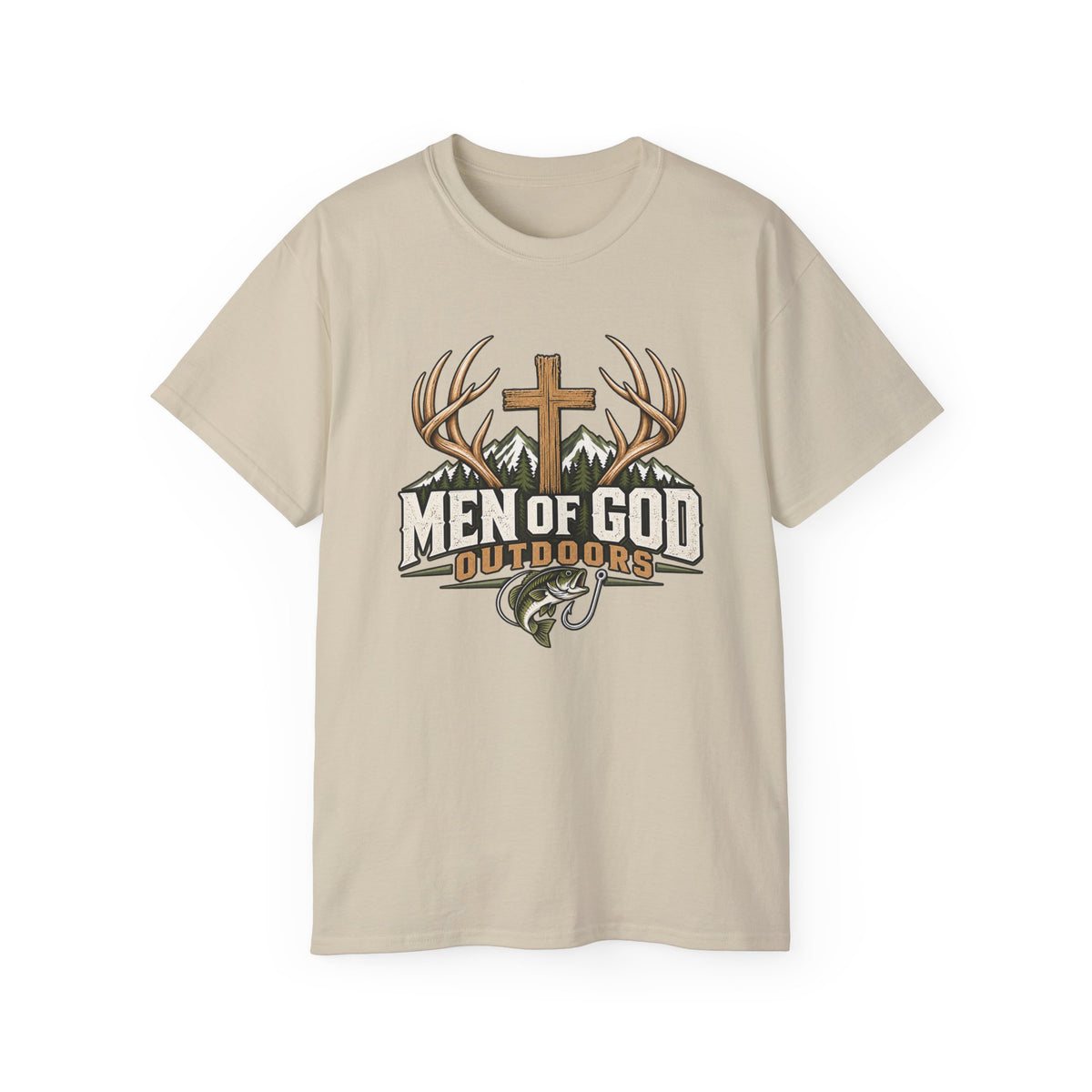 Men of God Outdoors Cross & Outdoors T-Shirt