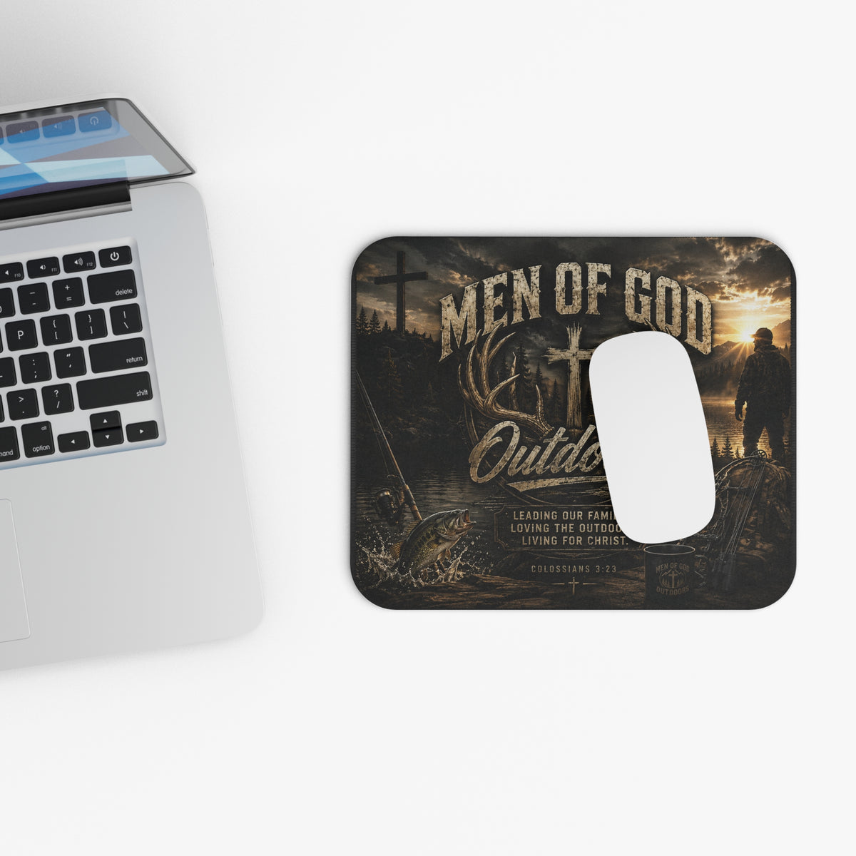 Men of God Outdoors Premium Mouse Pad