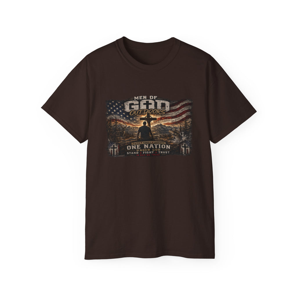 Men of God Outdoors Patriotic T-Shirt