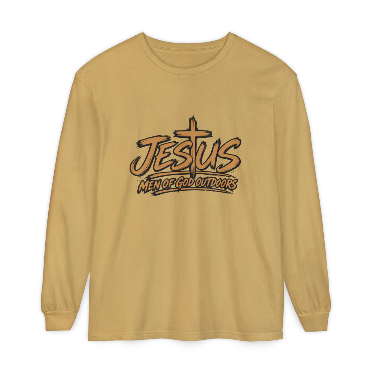 Jesus — Men of God Outdoors Long Sleeve T-Shirt