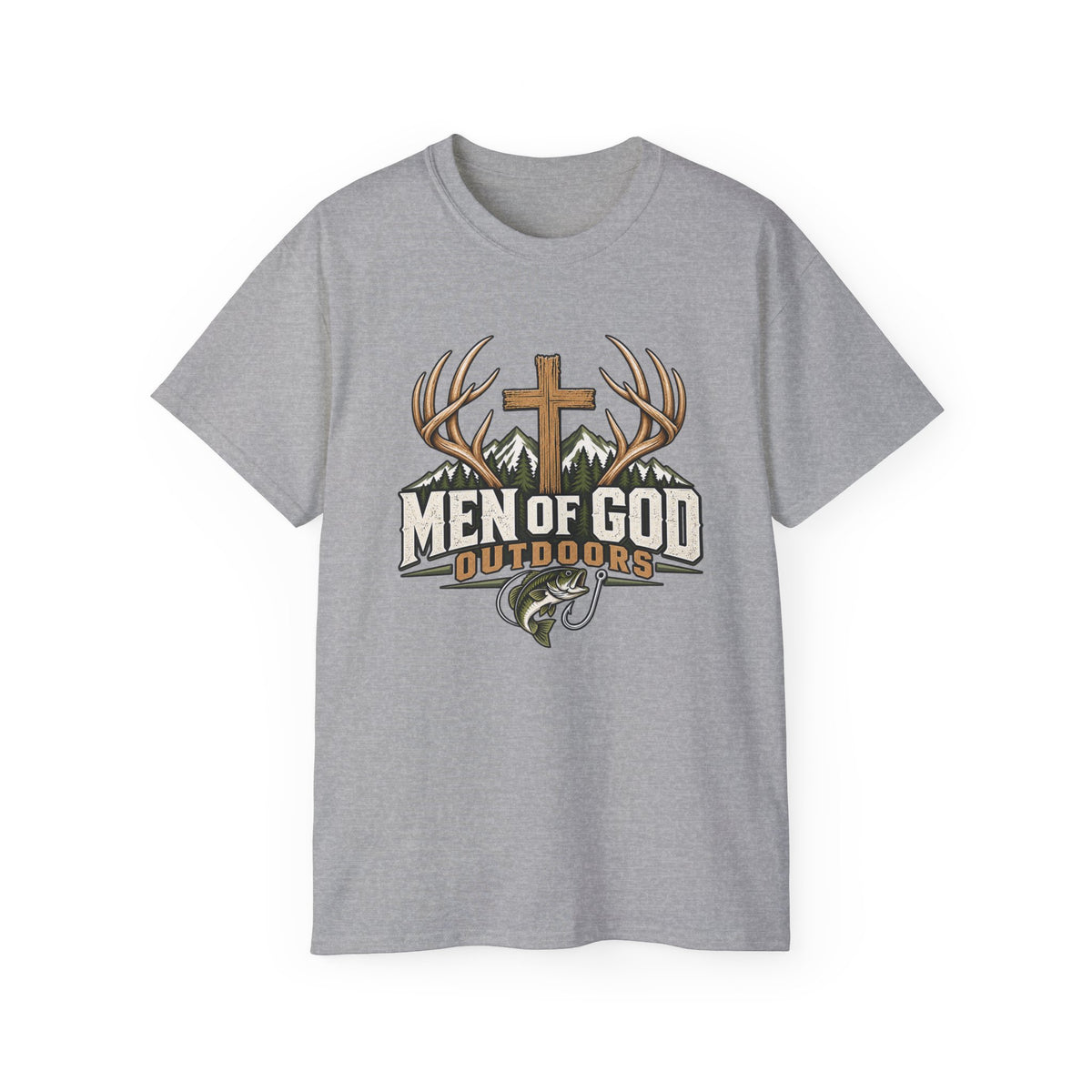 Men of God Outdoors Cross & Outdoors T-Shirt
