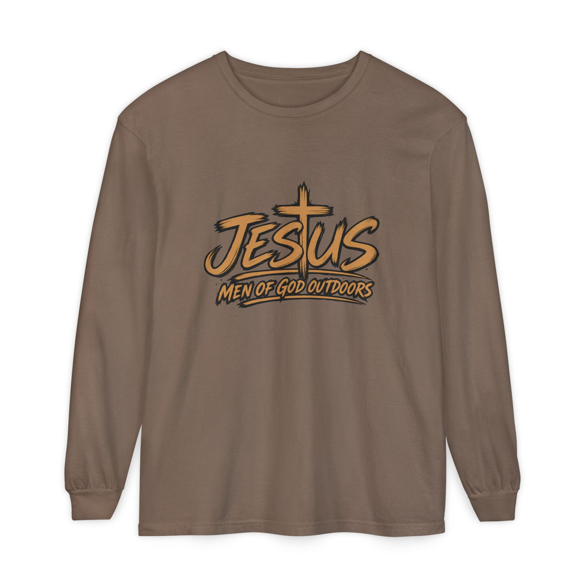 Jesus — Men of God Outdoors Long Sleeve T-Shirt