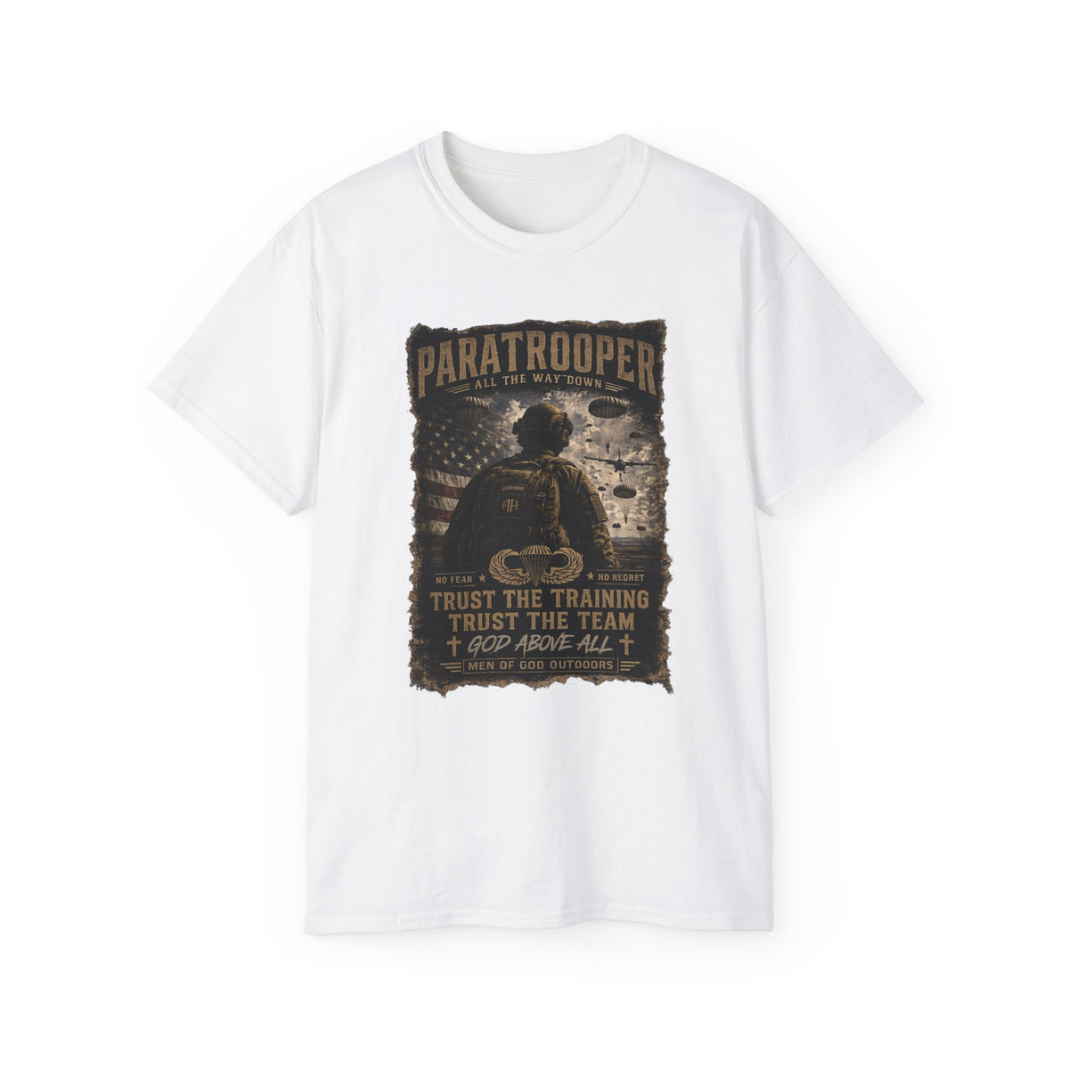 Paratrooper — God Above All T-Shirt