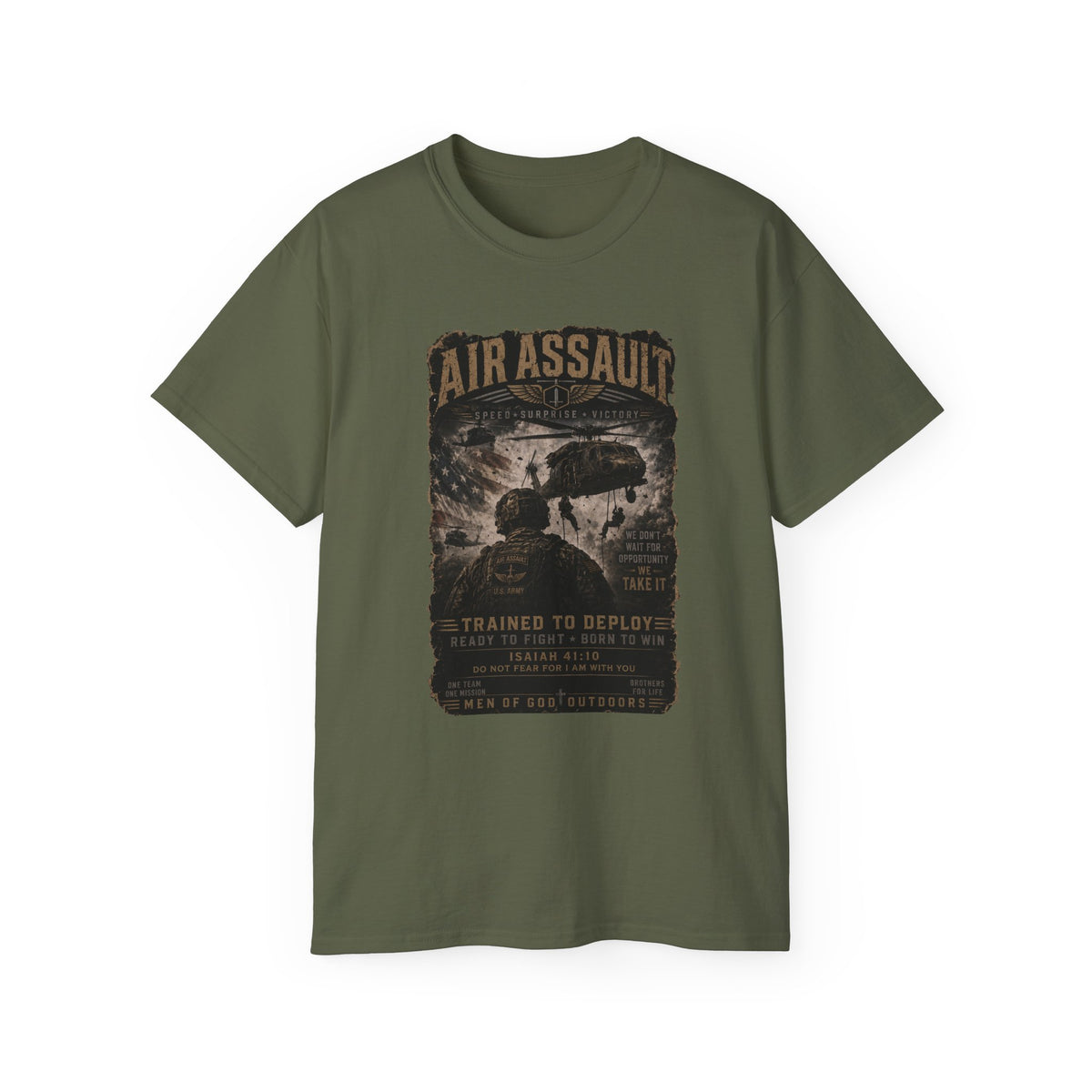 Air Assault – Trained to Deploy, Born to Win T-Shirt
