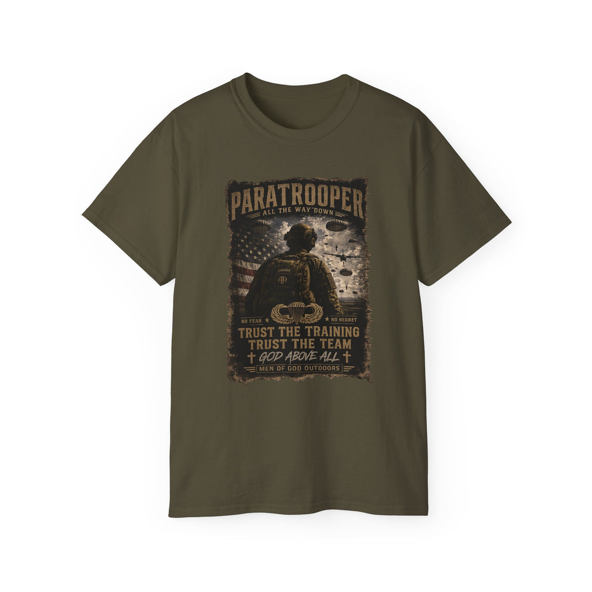 Paratrooper — God Above All T-Shirt
