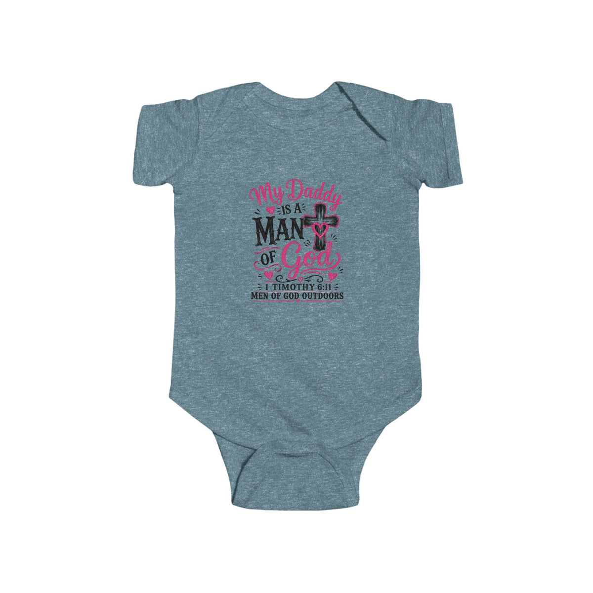 My Daddy Is a Man of God Baby Bodysuit