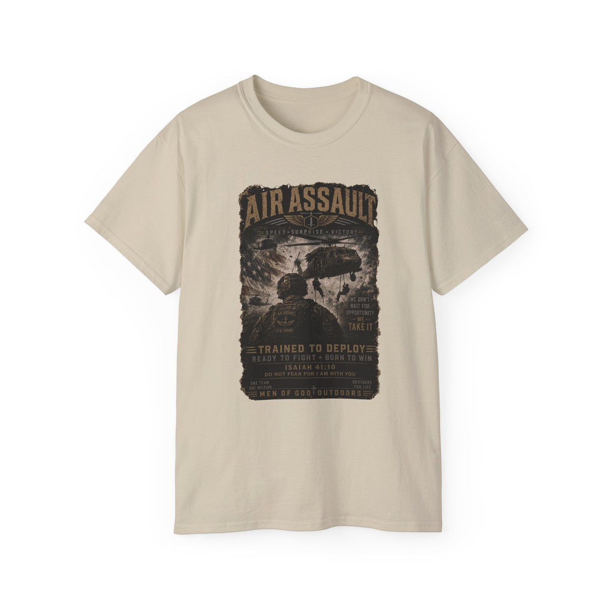 Air Assault – Trained to Deploy, Born to Win T-Shirt