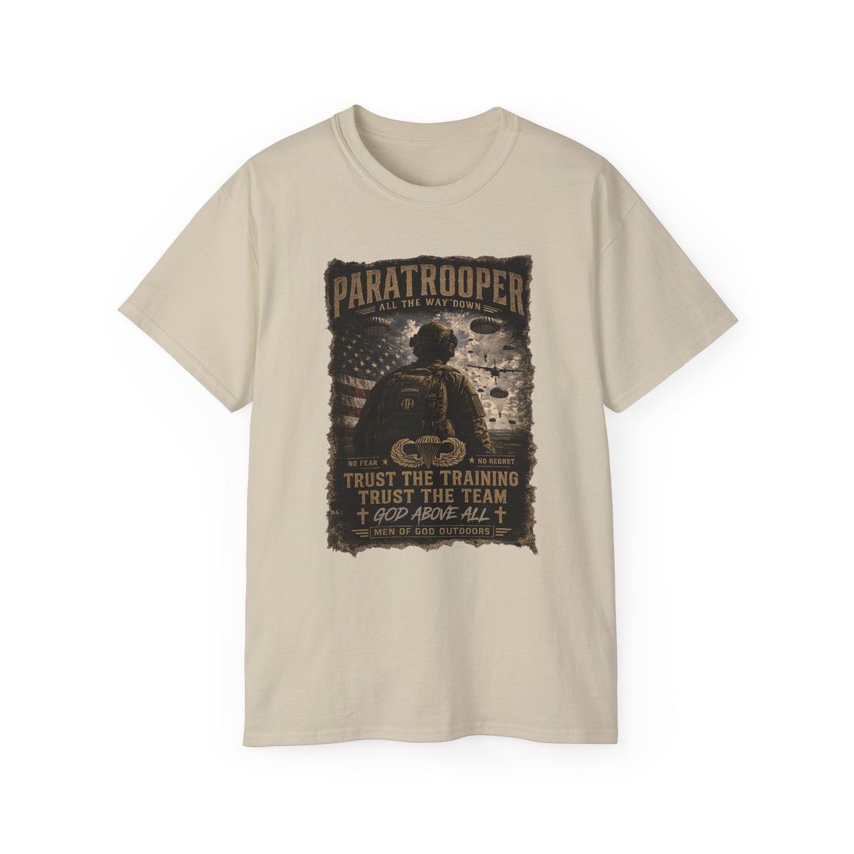 Paratrooper — God Above All T-Shirt