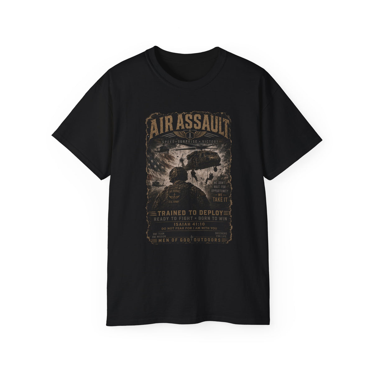 Air Assault – Trained to Deploy, Born to Win T-Shirt