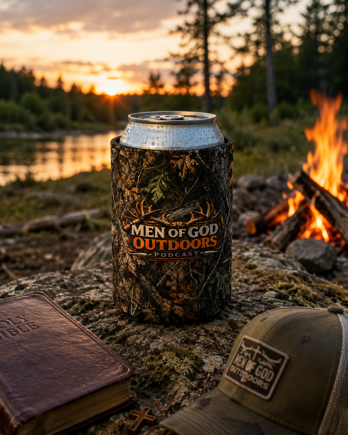 Men of God Outdoors™ Camo Can Cooler