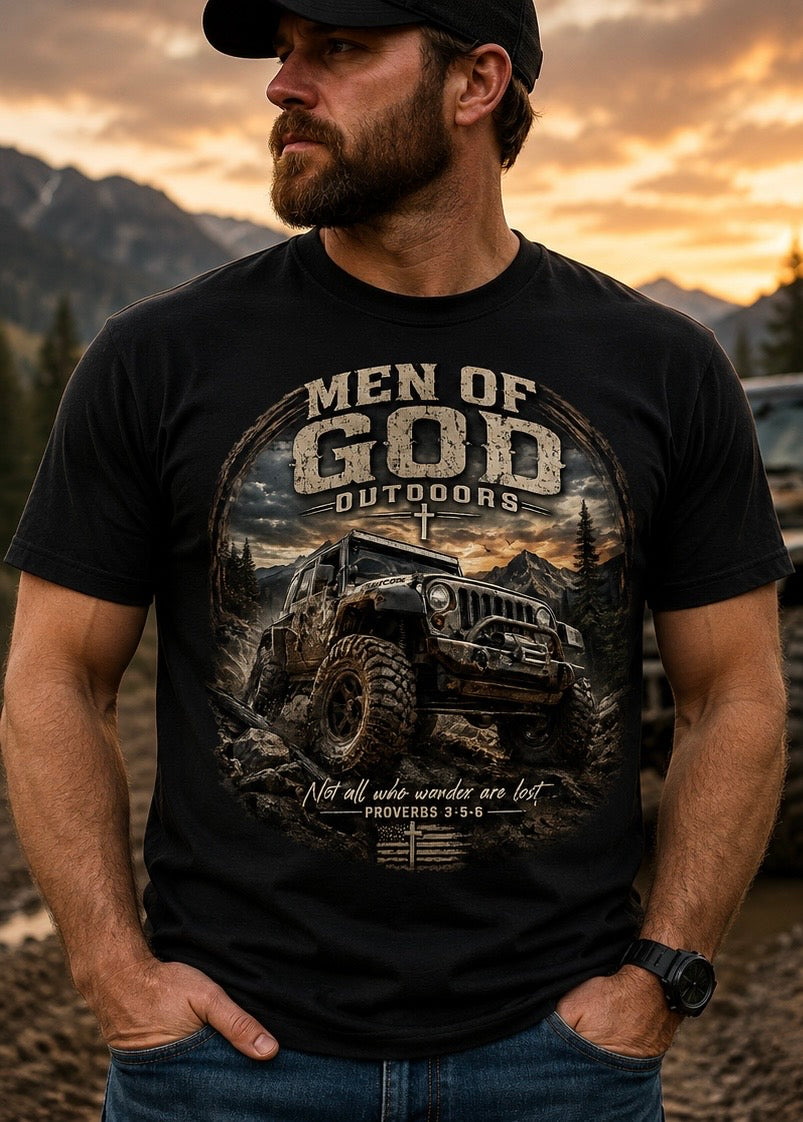 Men of God Outdoors™ Off-Road Jeep T-Shirt