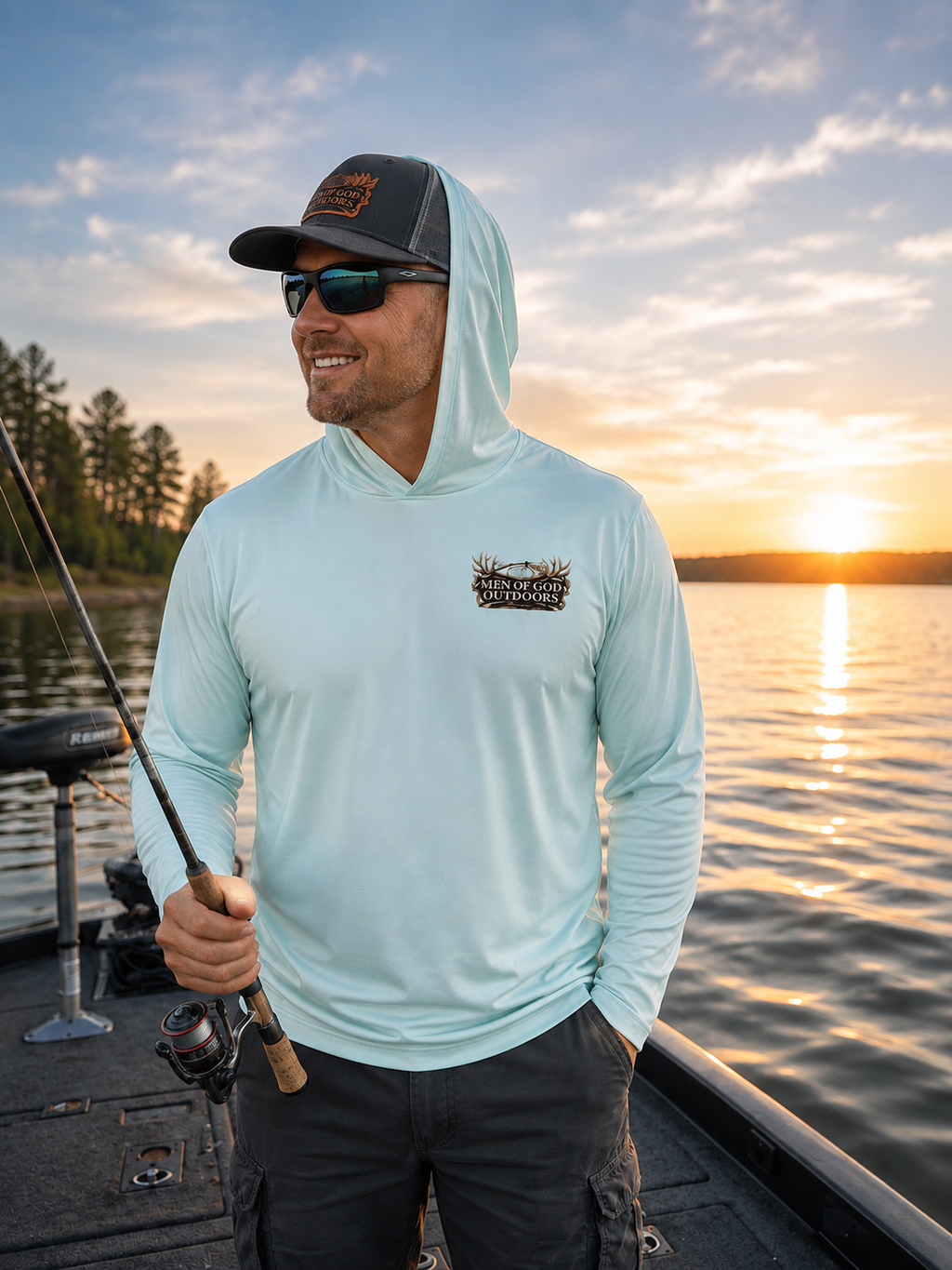 Men of God Outdoors Performance Fishing Hoodie