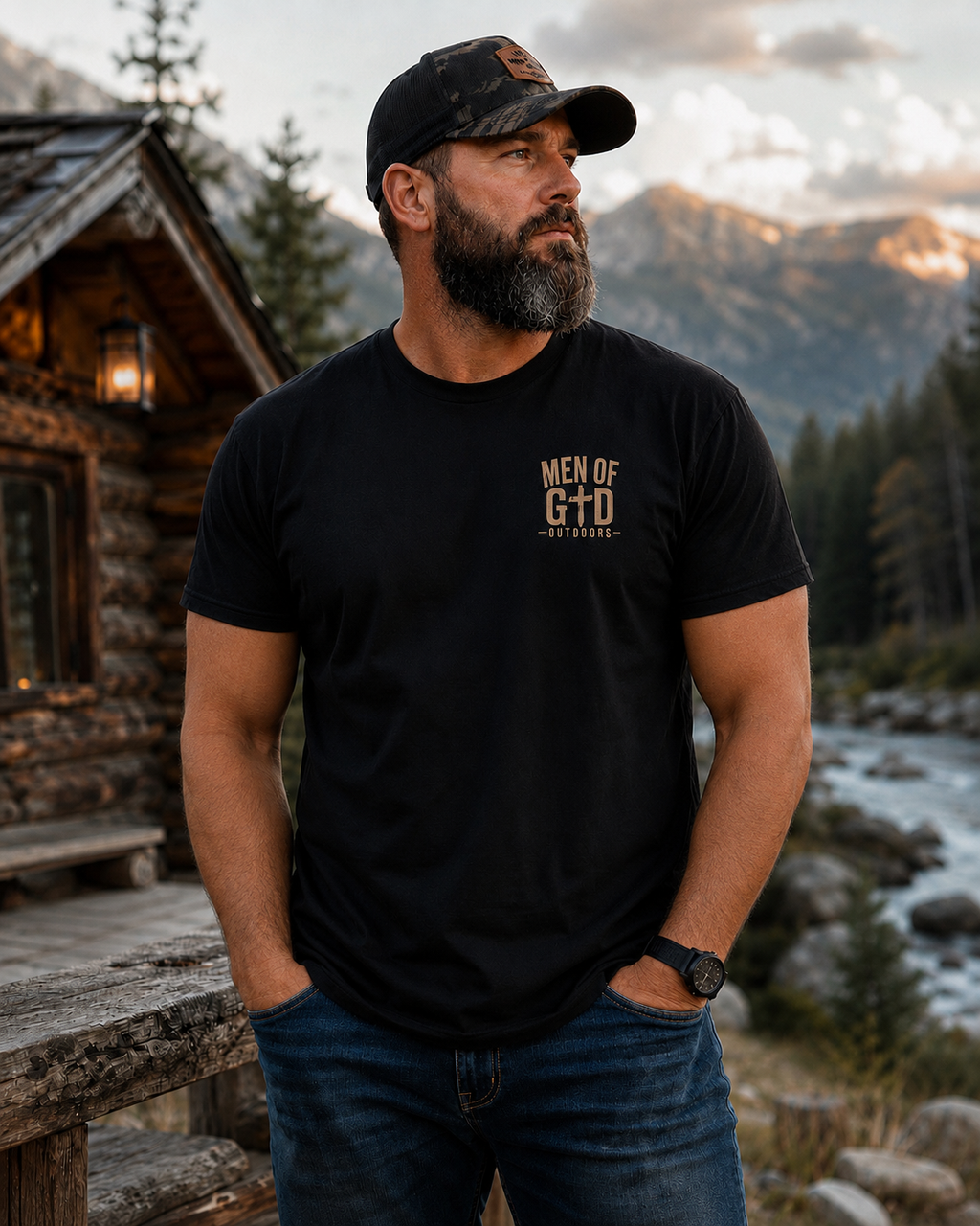 Men of God Outdoors Classic Logo T-Shirt