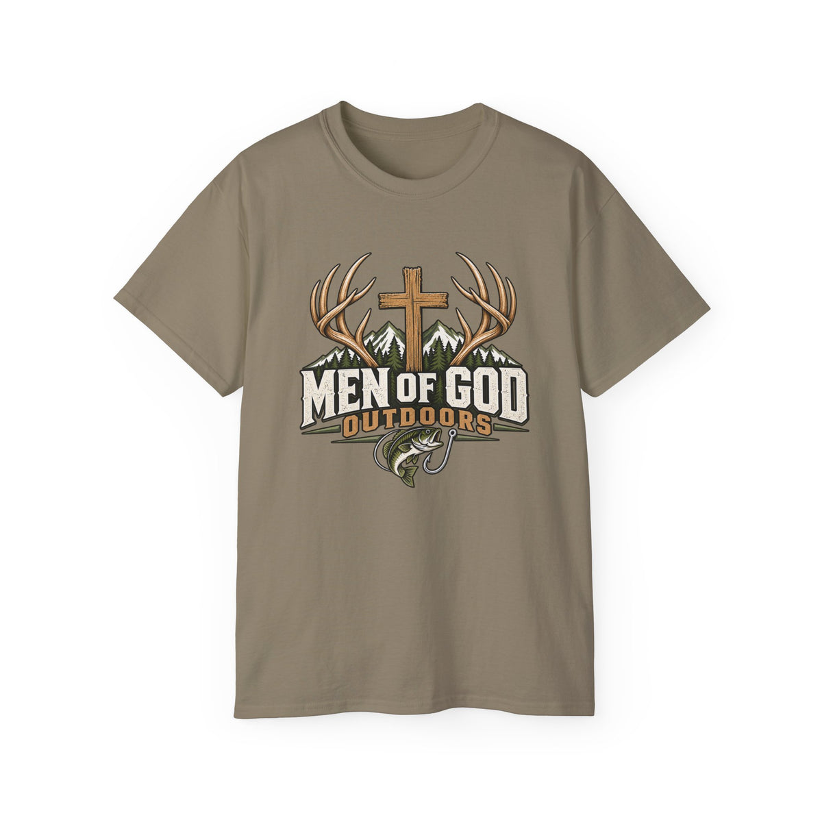 Men of God Outdoors Cross & Outdoors T-Shirt