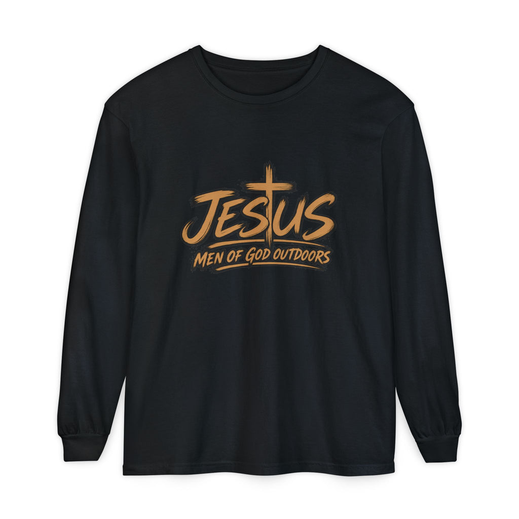 Jesus — Men of God Outdoors Long Sleeve T-Shirt