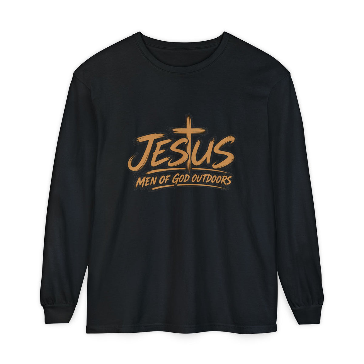 Jesus — Men of God Outdoors Long Sleeve T-Shirt