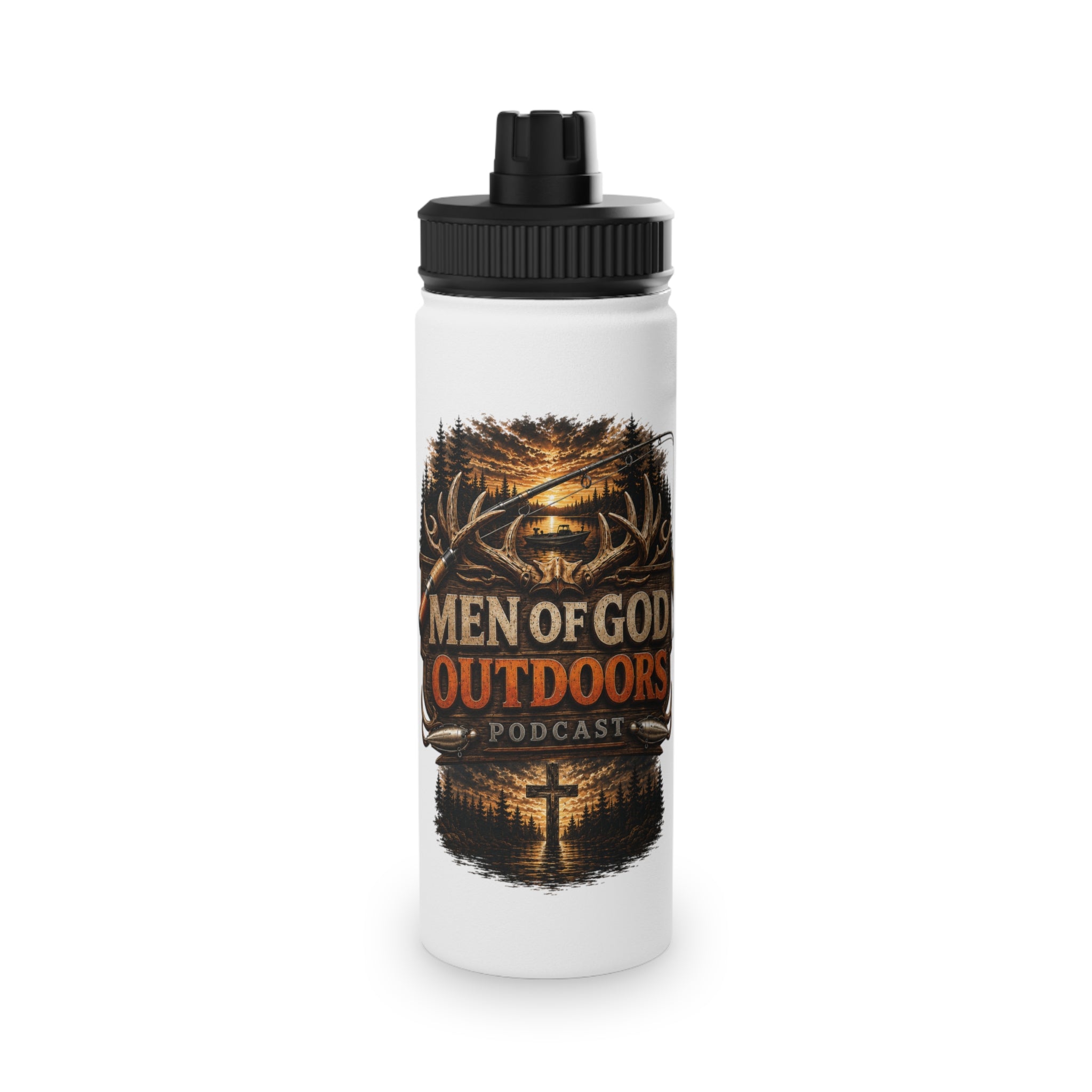 Stainless Steel Water Bottle, Sports Lid 12oz 18oz 32oz