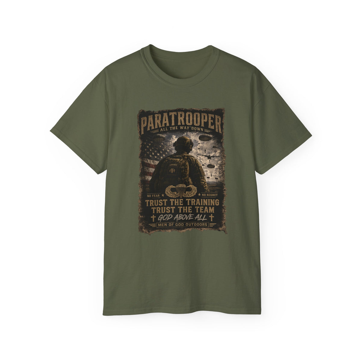 Paratrooper — God Above All T-Shirt