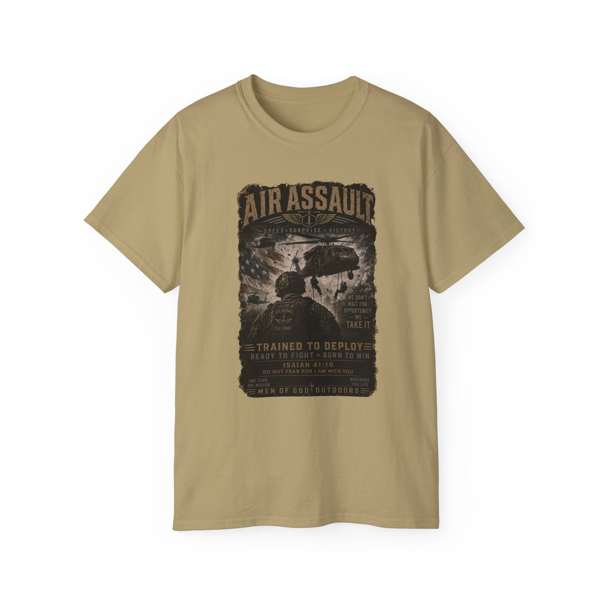 Air Assault – Trained to Deploy, Born to Win T-Shirt