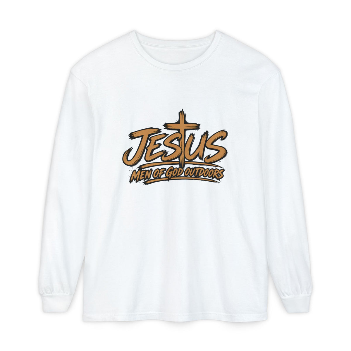 Jesus — Men of God Outdoors Long Sleeve T-Shirt