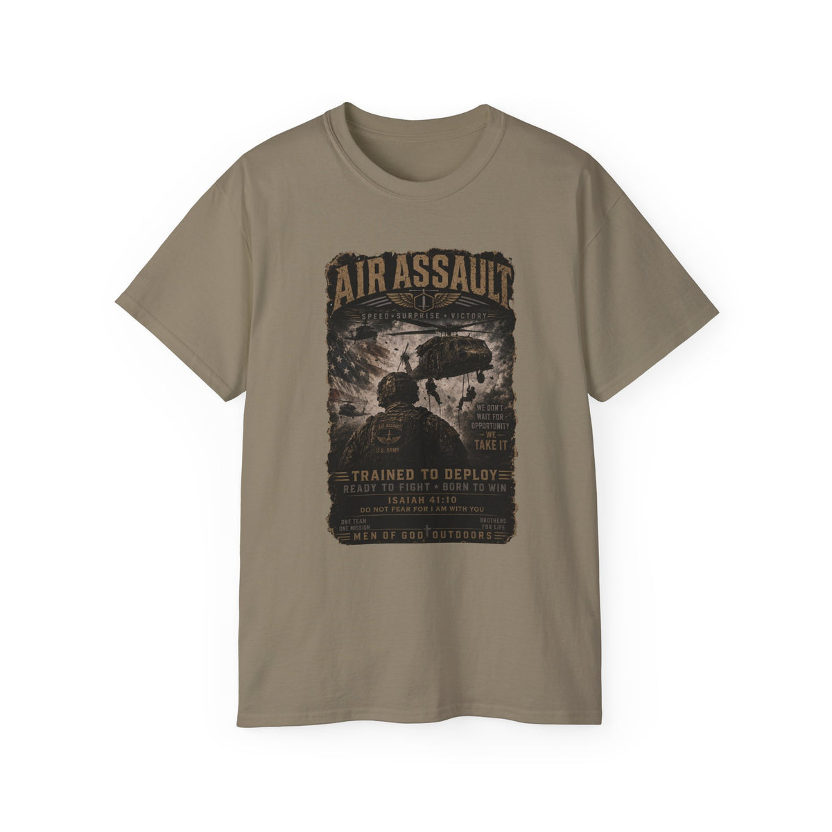 Air Assault – Trained to Deploy, Born to Win T-Shirt