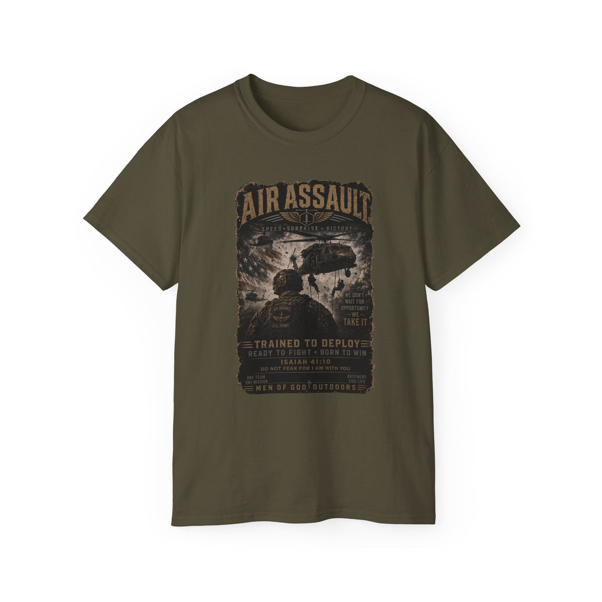 Air Assault – Trained to Deploy, Born to Win T-Shirt