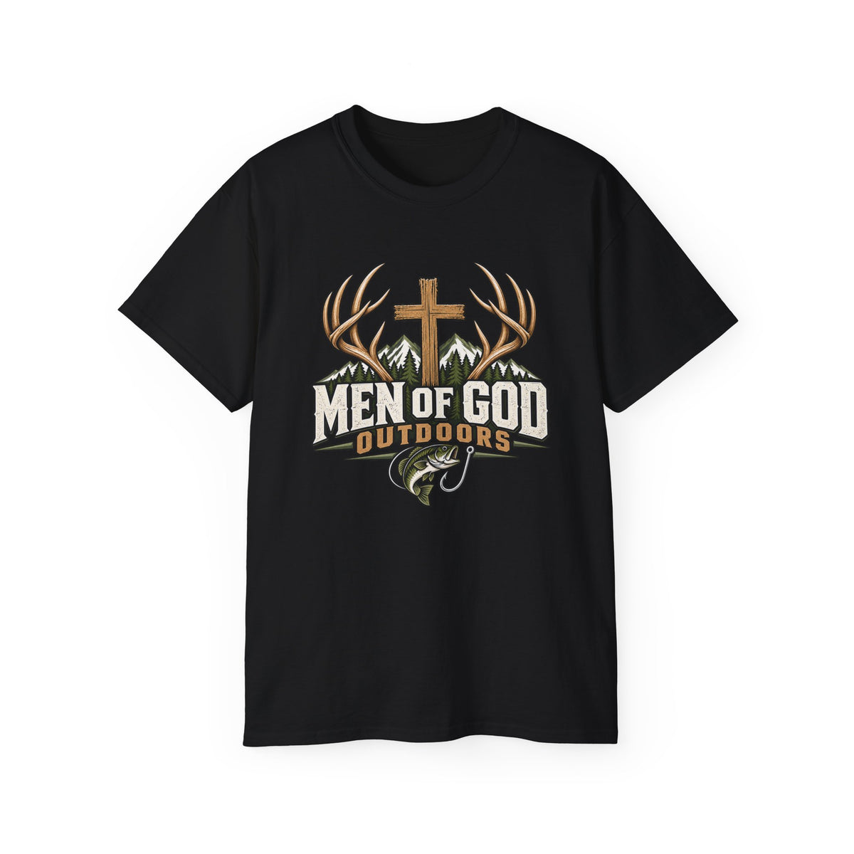 Men of God Outdoors Cross & Outdoors T-Shirt