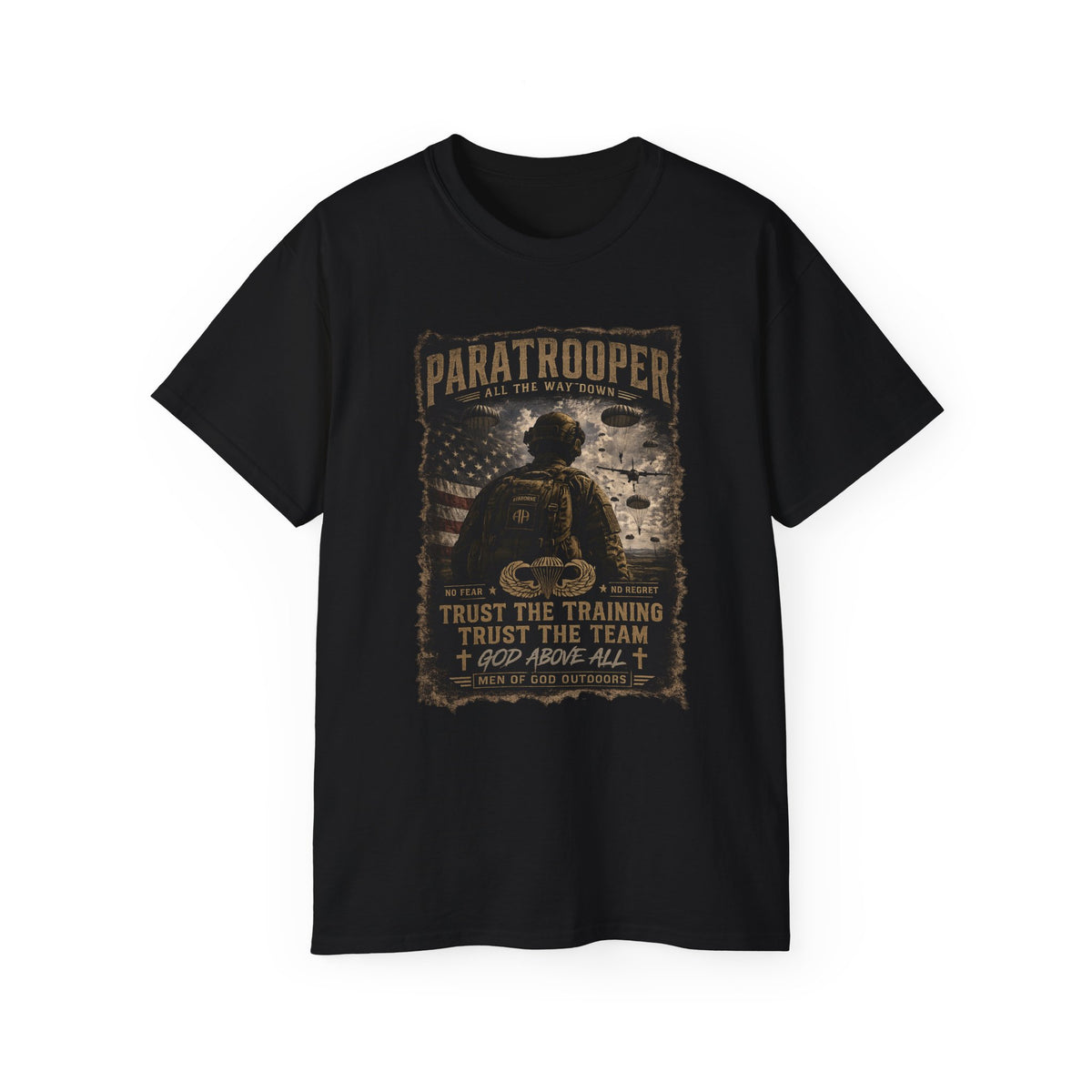 Paratrooper — God Above All T-Shirt