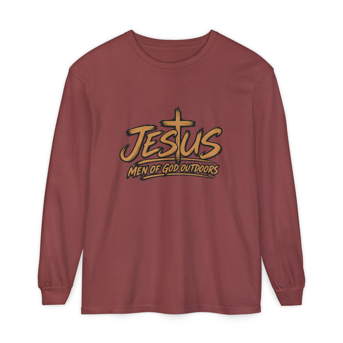 Jesus — Men of God Outdoors Long Sleeve T-Shirt