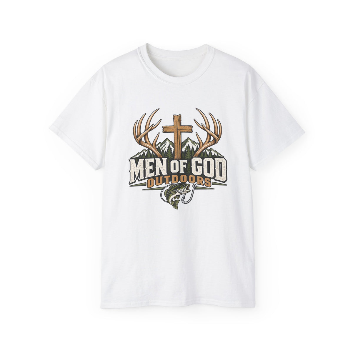 Men of God Outdoors Cross & Outdoors T-Shirt