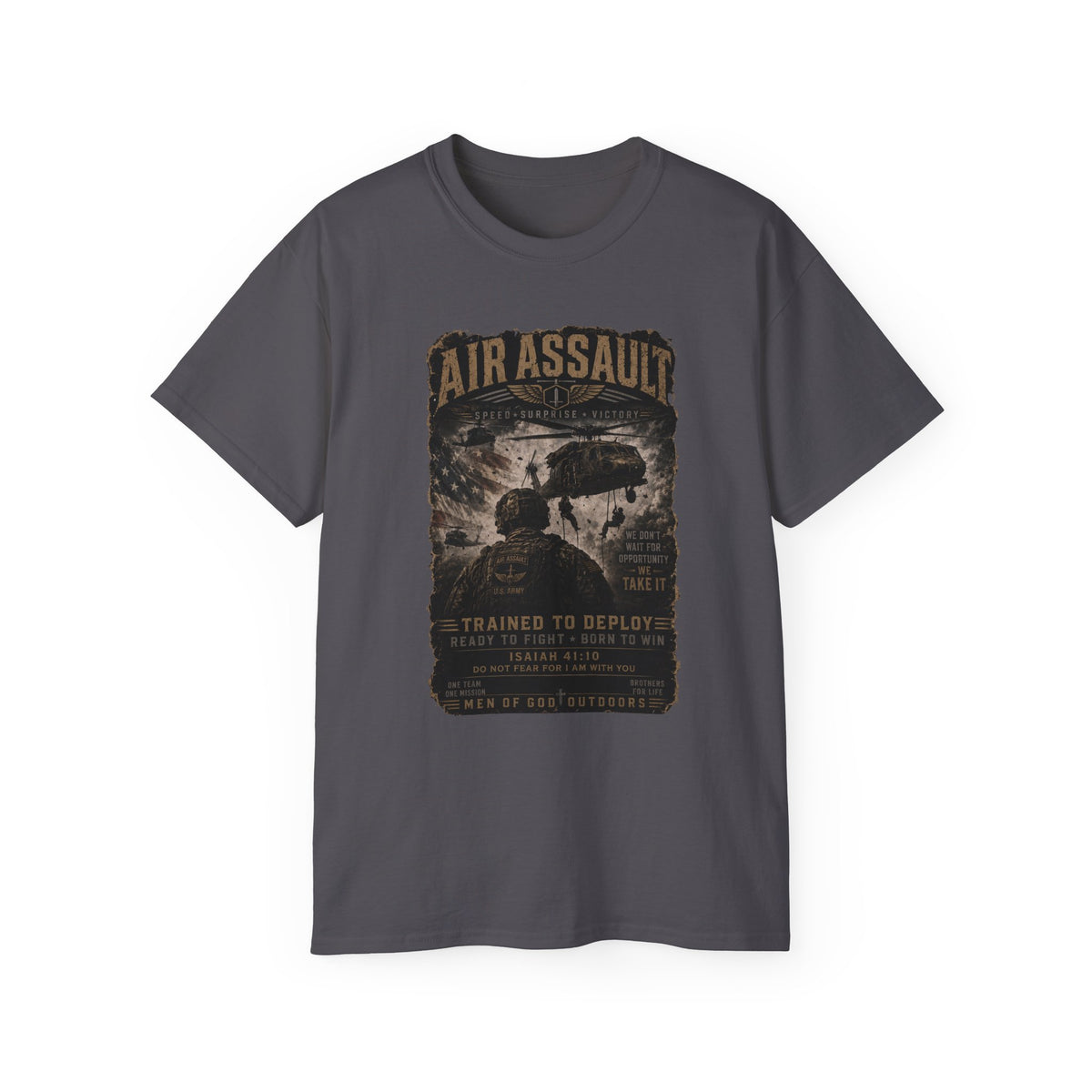 Air Assault – Trained to Deploy, Born to Win T-Shirt