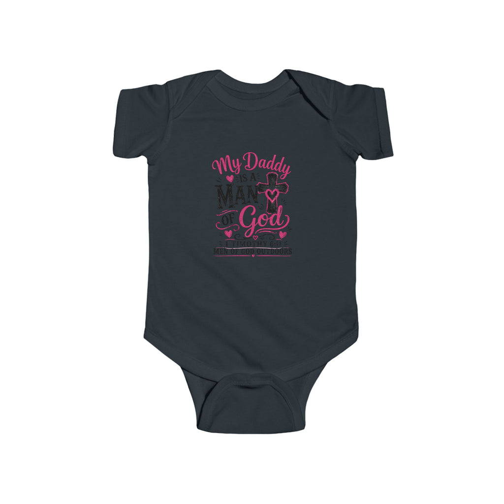 My Daddy Is a Man of God Baby Bodysuit