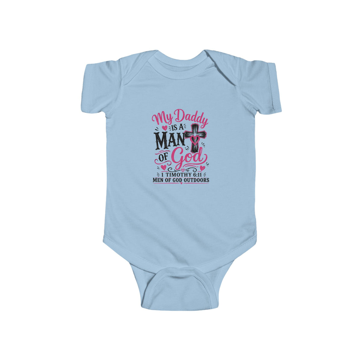 My Daddy Is a Man of God Baby Bodysuit
