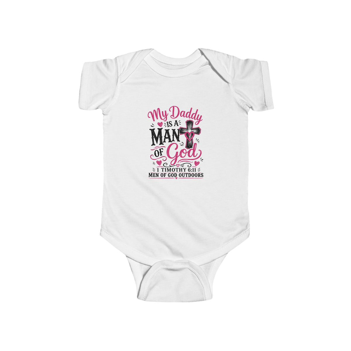 My Daddy Is a Man of God Baby Bodysuit